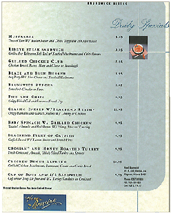 Lunch Menu