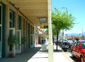 Hotel entrance veranda